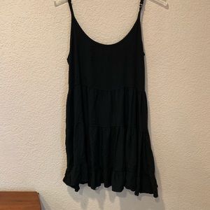 black mini sundress